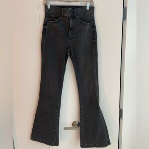 Express flare jeans in washed black